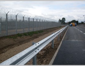 Barrier on Z Section Post