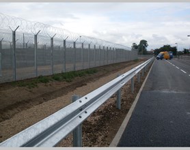 Barrier on Z Section Post