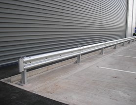 Barrier bolted down on RSJ