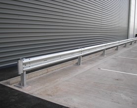 Barrier bolted down on RSJ